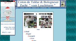 Desktop Screenshot of coton-vom-leuchtturm.de